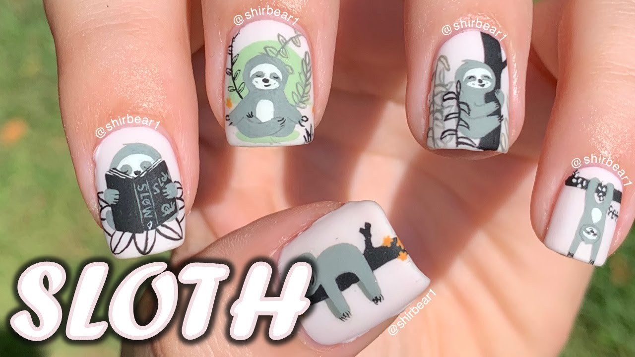 Detail Sloth Nail Designs Nomer 7