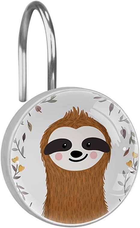 Sloth Shower Curtain Hooks - KibrisPDR