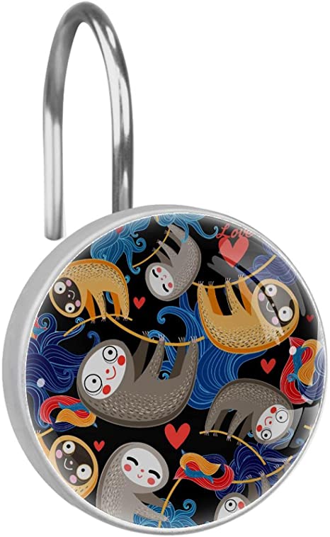 Detail Sloth Shower Curtain Hooks Nomer 2