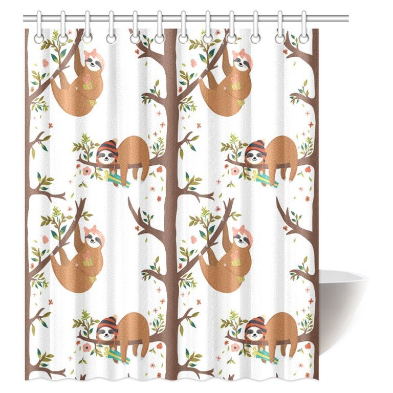 Detail Sloth Shower Curtain Hooks Nomer 20