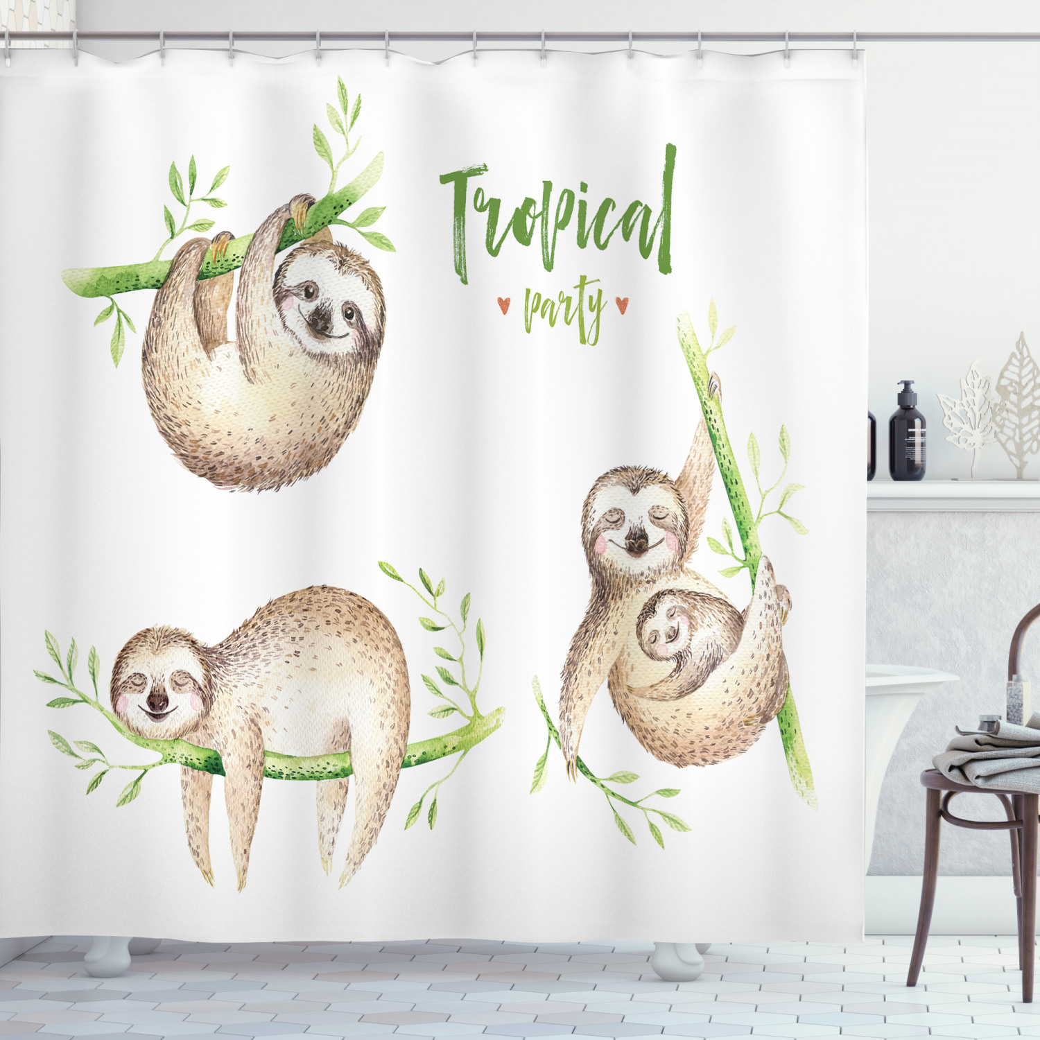 Detail Sloth Shower Curtain Hooks Nomer 23
