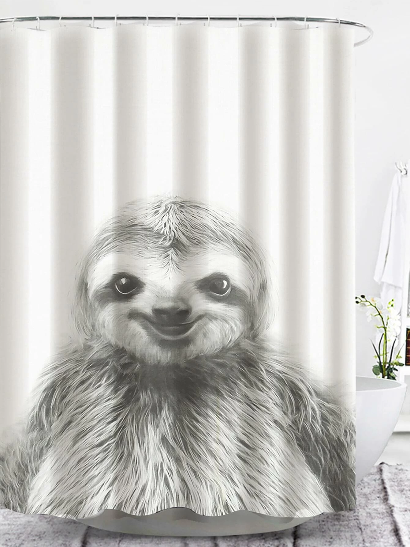 Detail Sloth Shower Curtain Hooks Nomer 50