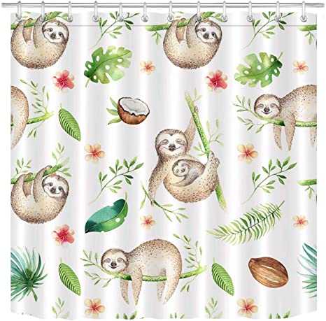 Detail Sloth Shower Curtain Hooks Nomer 6
