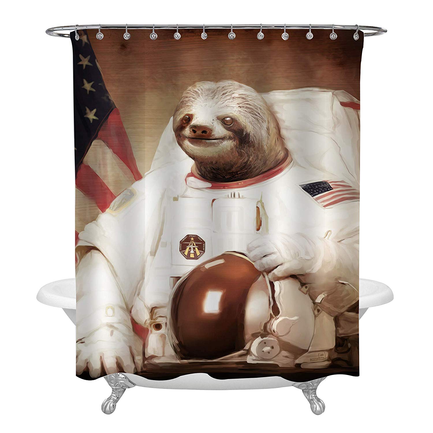 Detail Sloth Shower Curtain Hooks Nomer 8