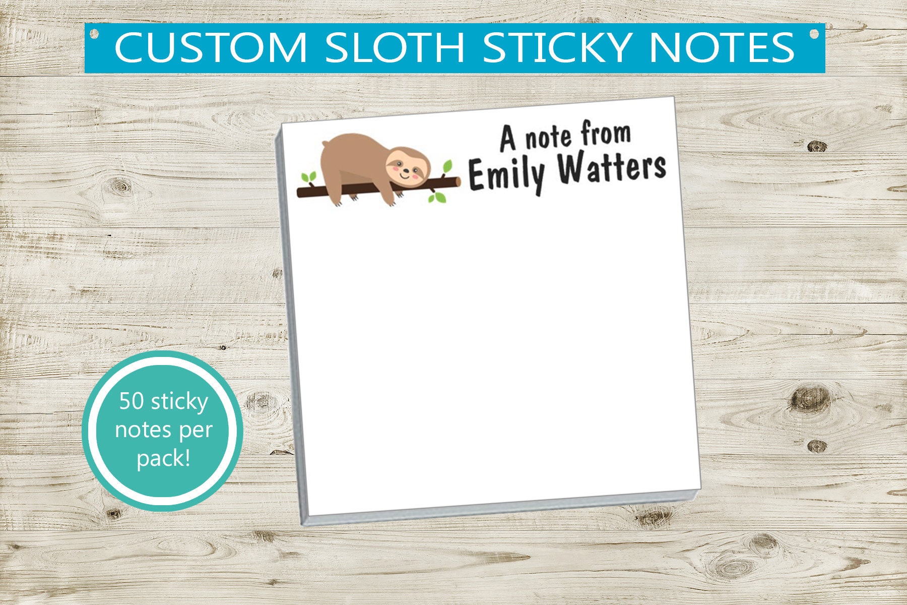 Detail Sloth Sticky Notes Nomer 20