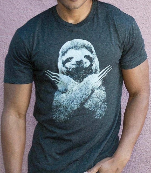 Detail Sloth Wolverine Shirt Nomer 10