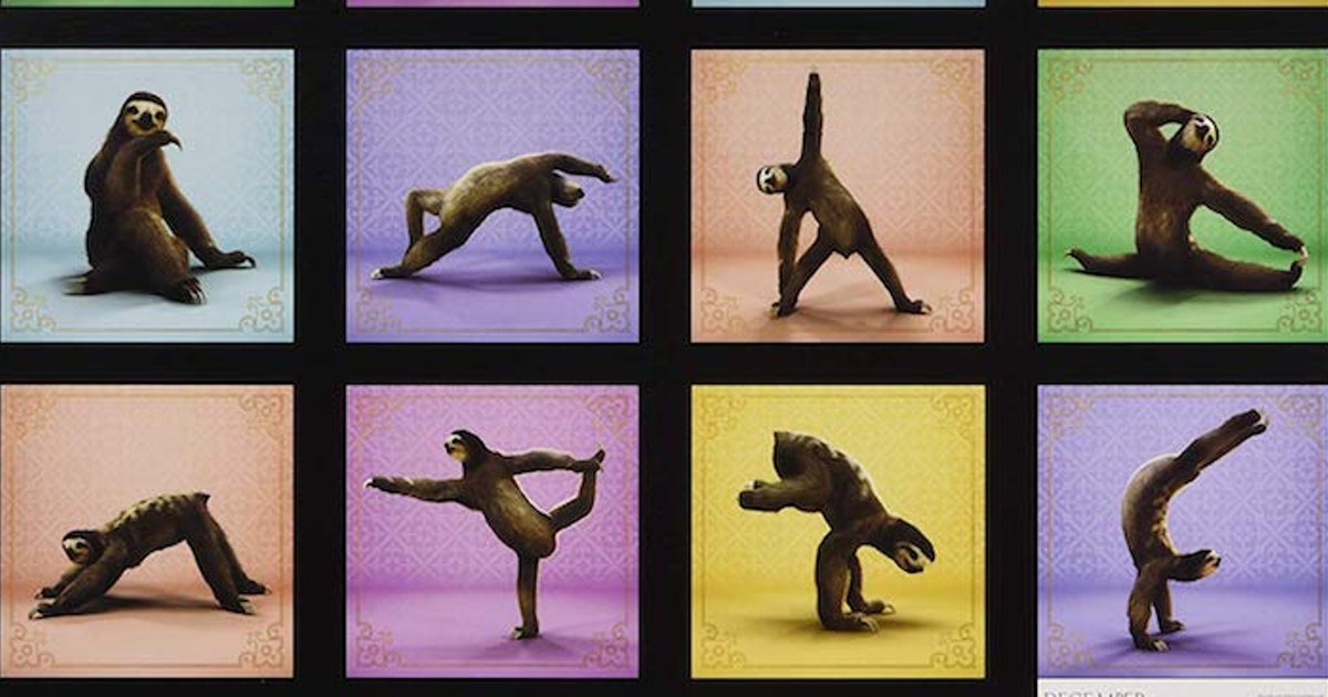 Detail Sloth Yoga Calendar Nomer 11