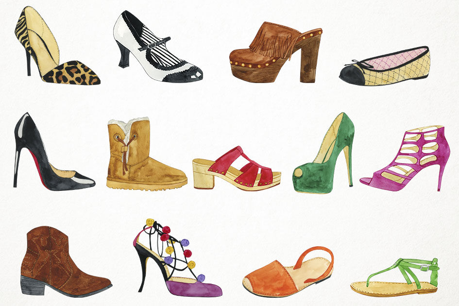 Detail Women Shoes Clipart Nomer 14