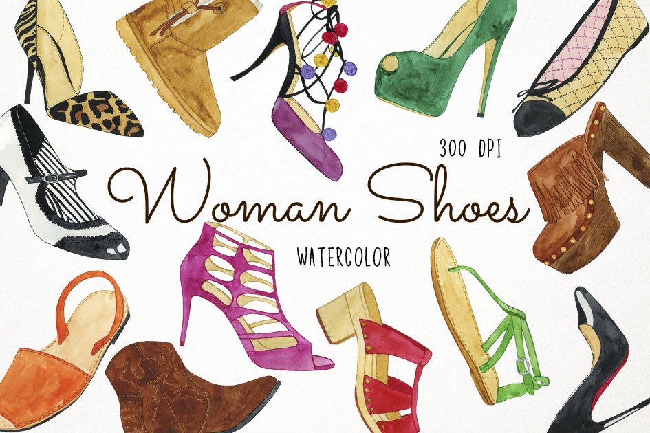 Detail Women Shoes Clipart Nomer 3