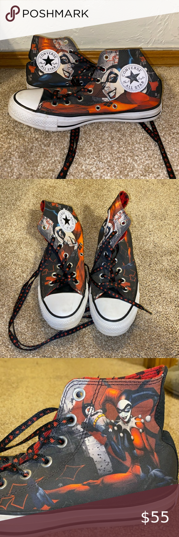 Detail Womens Harley Quinn Converse Nomer 54