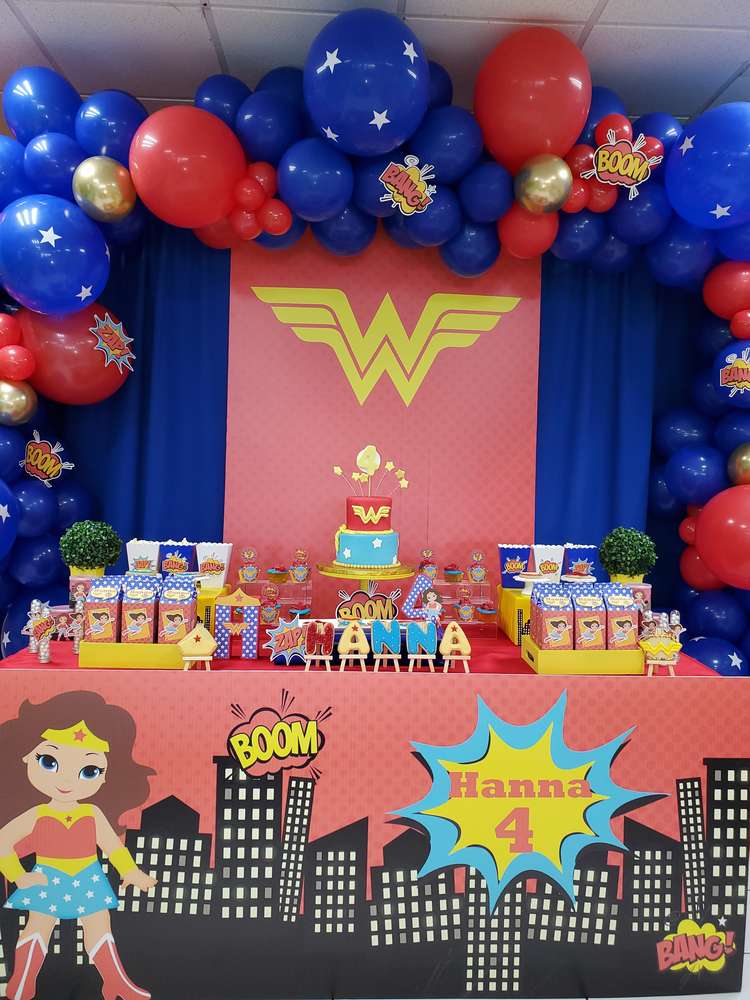 Detail Wonder Woman Balloon Garland Nomer 7