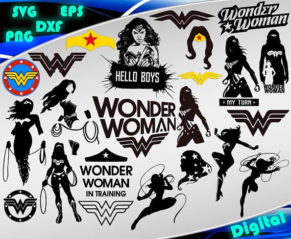 Detail Wonder Woman Silhouette Vector Nomer 12