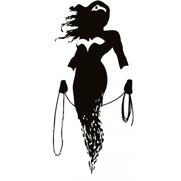 Detail Wonder Woman Silhouette Vector Nomer 18