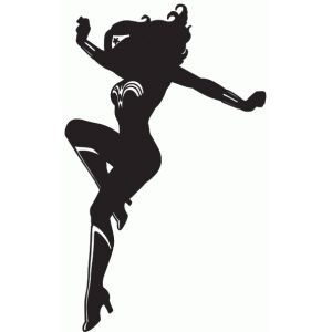 Detail Wonder Woman Silhouette Vector Nomer 3