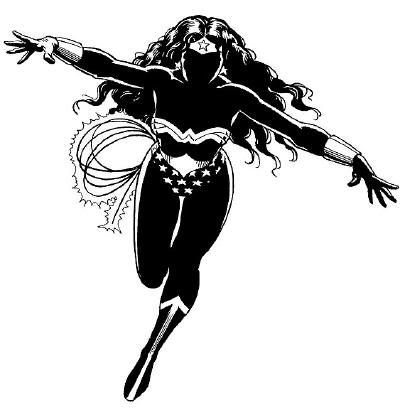 Detail Wonder Woman Silhouette Vector Nomer 25