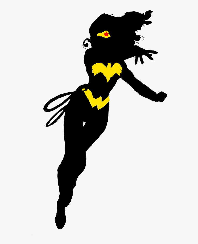 Detail Wonder Woman Silhouette Vector Nomer 4