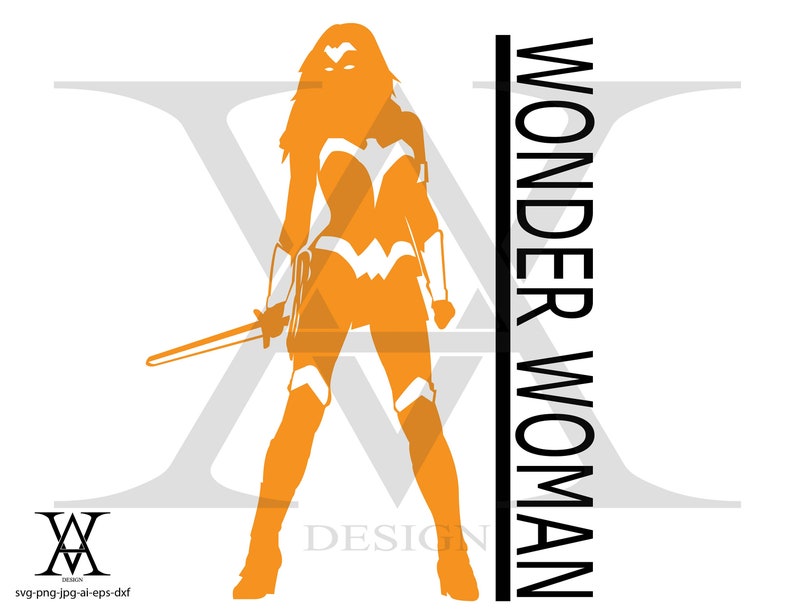 Detail Wonder Woman Silhouette Vector Nomer 29