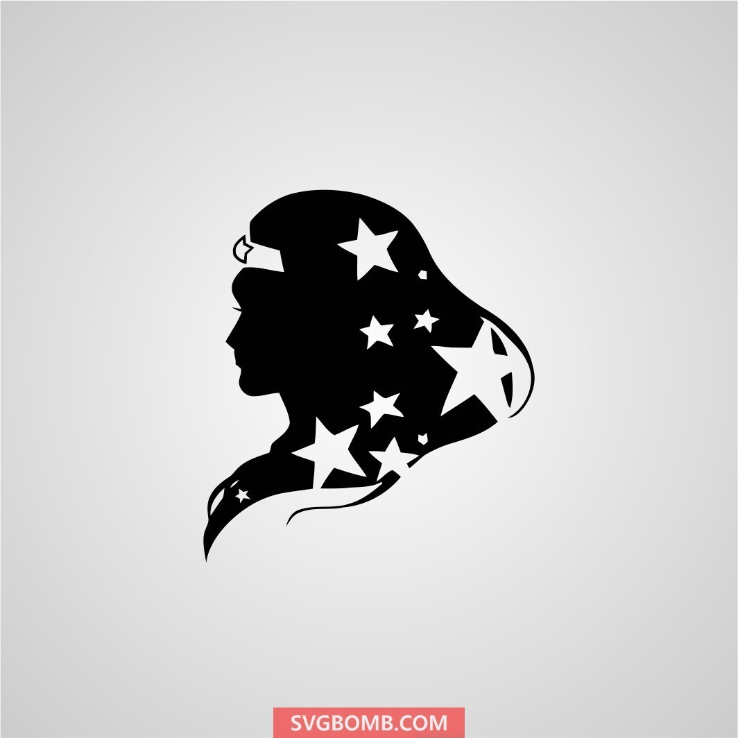Detail Wonder Woman Silhouette Vector Nomer 6