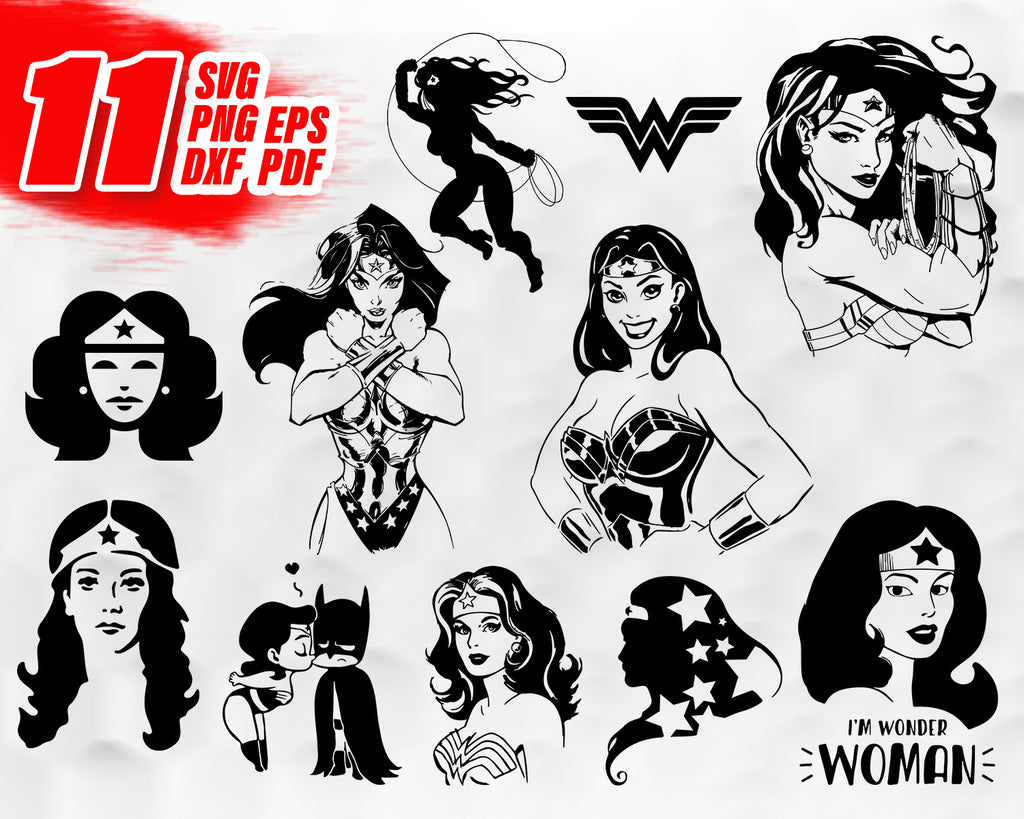 Detail Wonder Woman Silhouette Vector Nomer 46