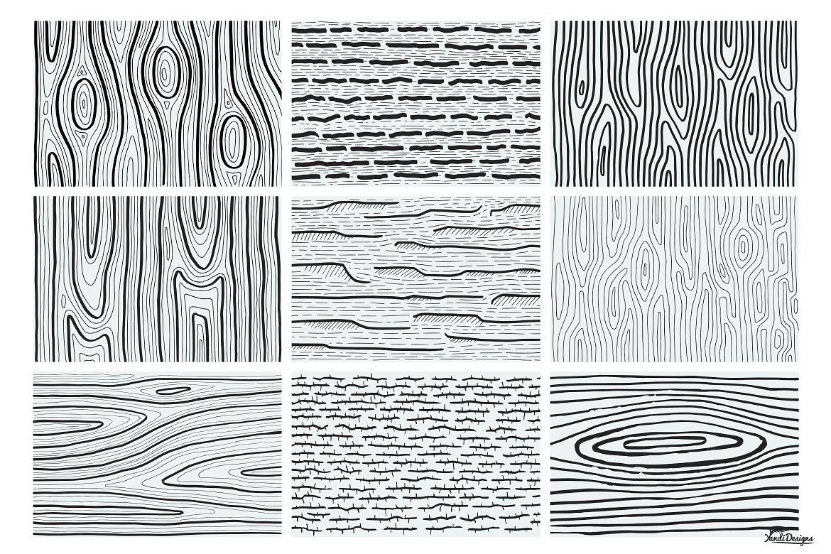 Detail Wood Texture Sketch Nomer 19