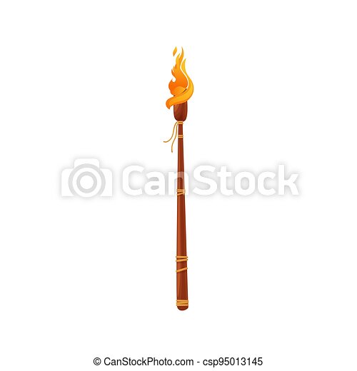 Detail Wooden Fire Torch Nomer 47