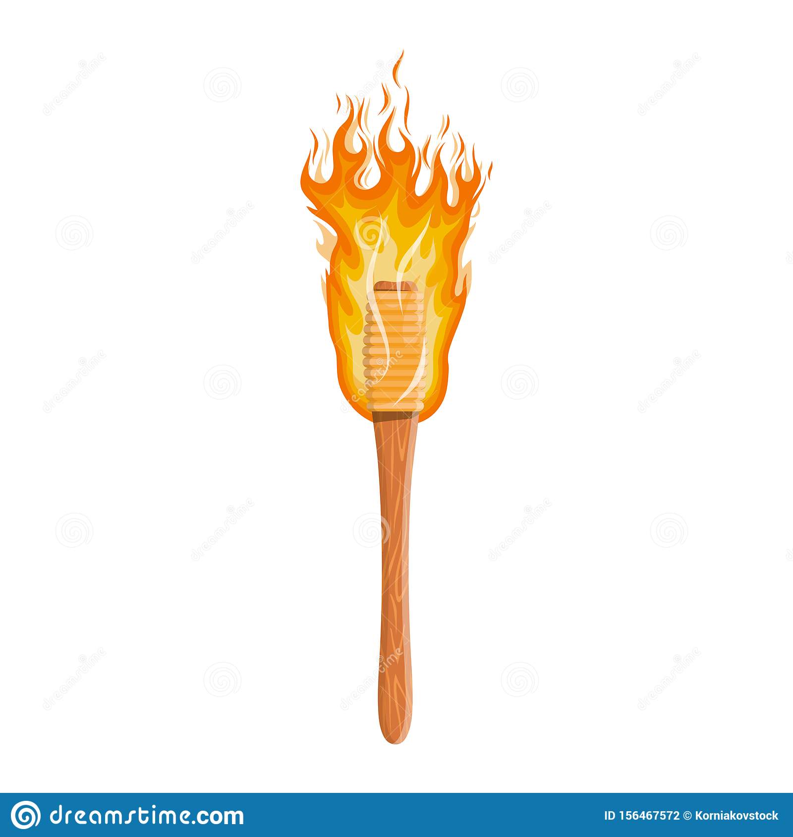 Detail Wooden Torch Clipart Nomer 21