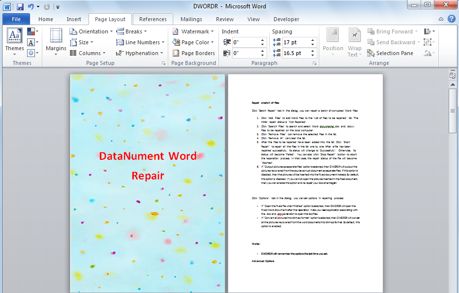Detail Word Background Nomer 17
