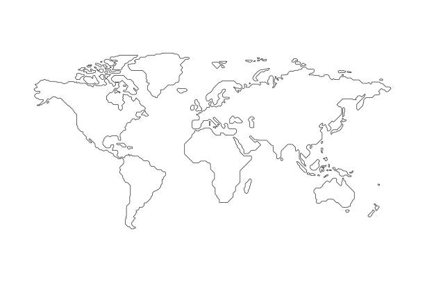Detail World Map Clip Nomer 25