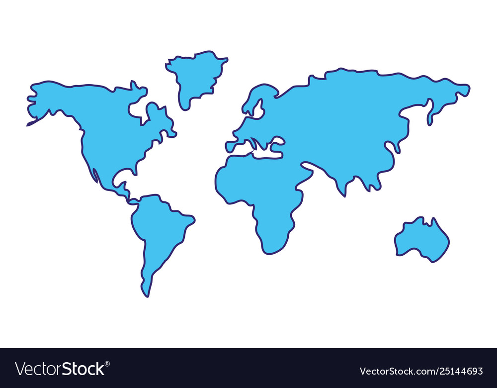 Detail World Map Copyright Free Nomer 13