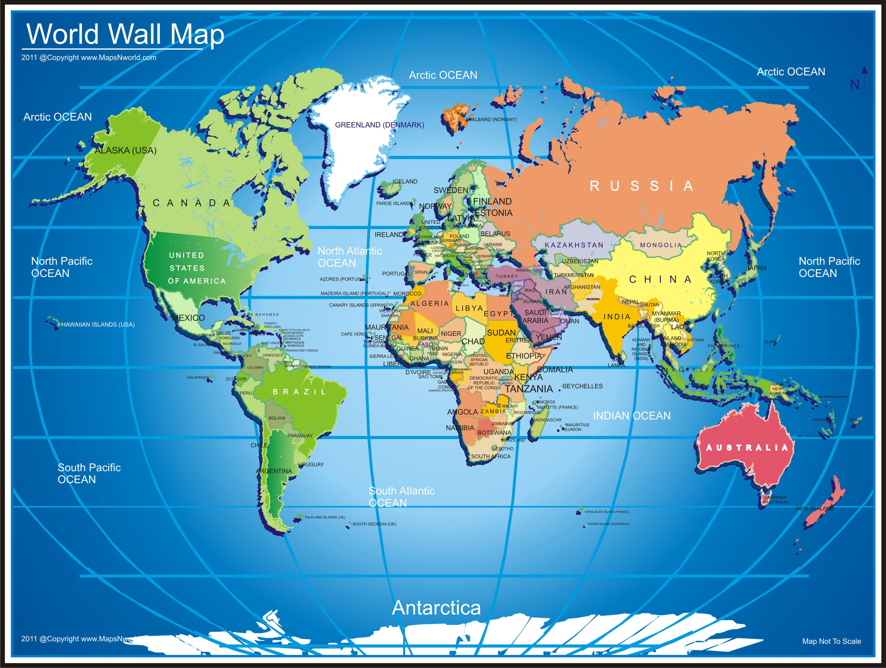 Detail World Map Copyright Free Nomer 25