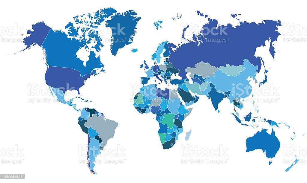 Detail World Map Copyright Free Nomer 5