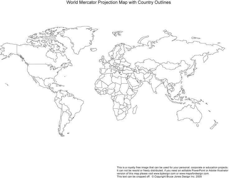 Detail World Map Copyright Free Nomer 47