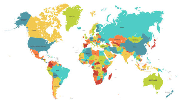 Detail World Map Copyright Free Nomer 8