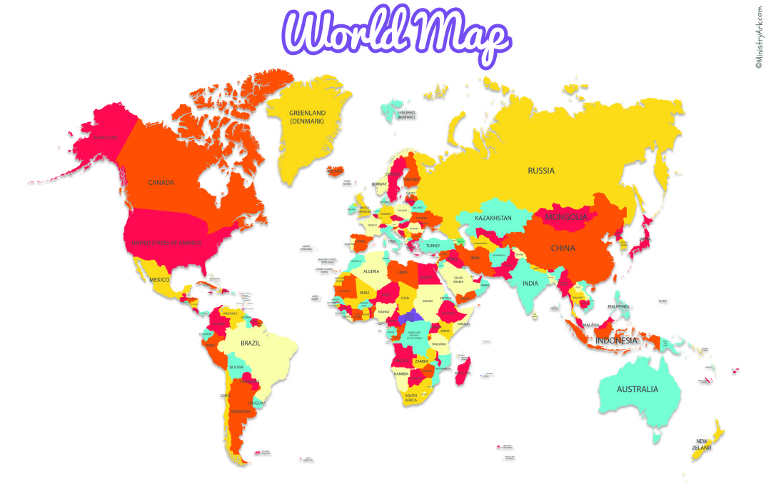Detail World Map Downloadable Free Nomer 11