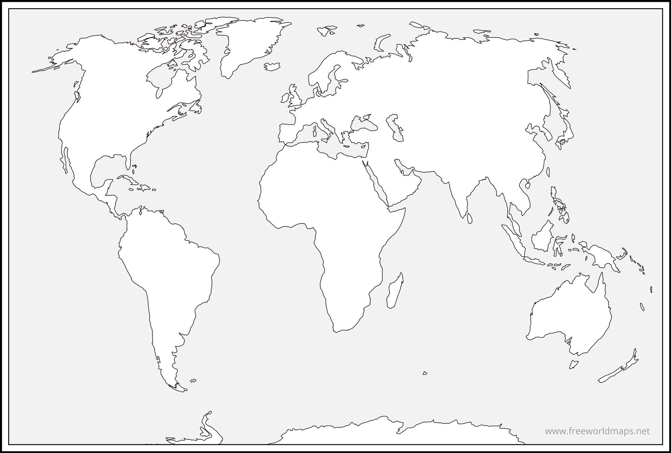 Detail World Map Downloadable Free Nomer 12
