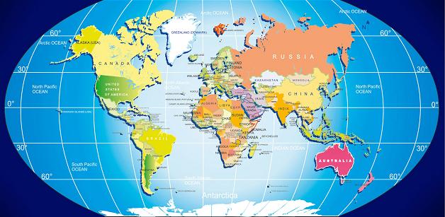 Detail World Map Downloadable Free Nomer 35
