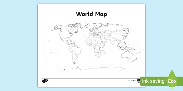 Detail World Map Downloadable Free Nomer 47