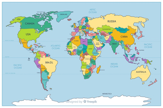 Detail World Map Free Download Nomer 17