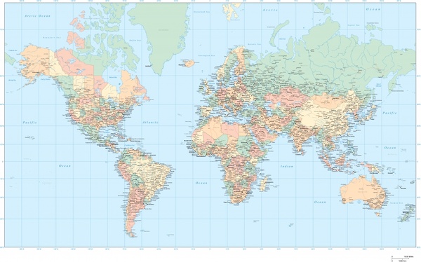 Detail World Map Free Download Nomer 26