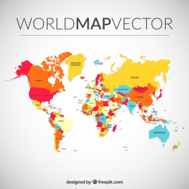 Detail World Map Free Download Nomer 40