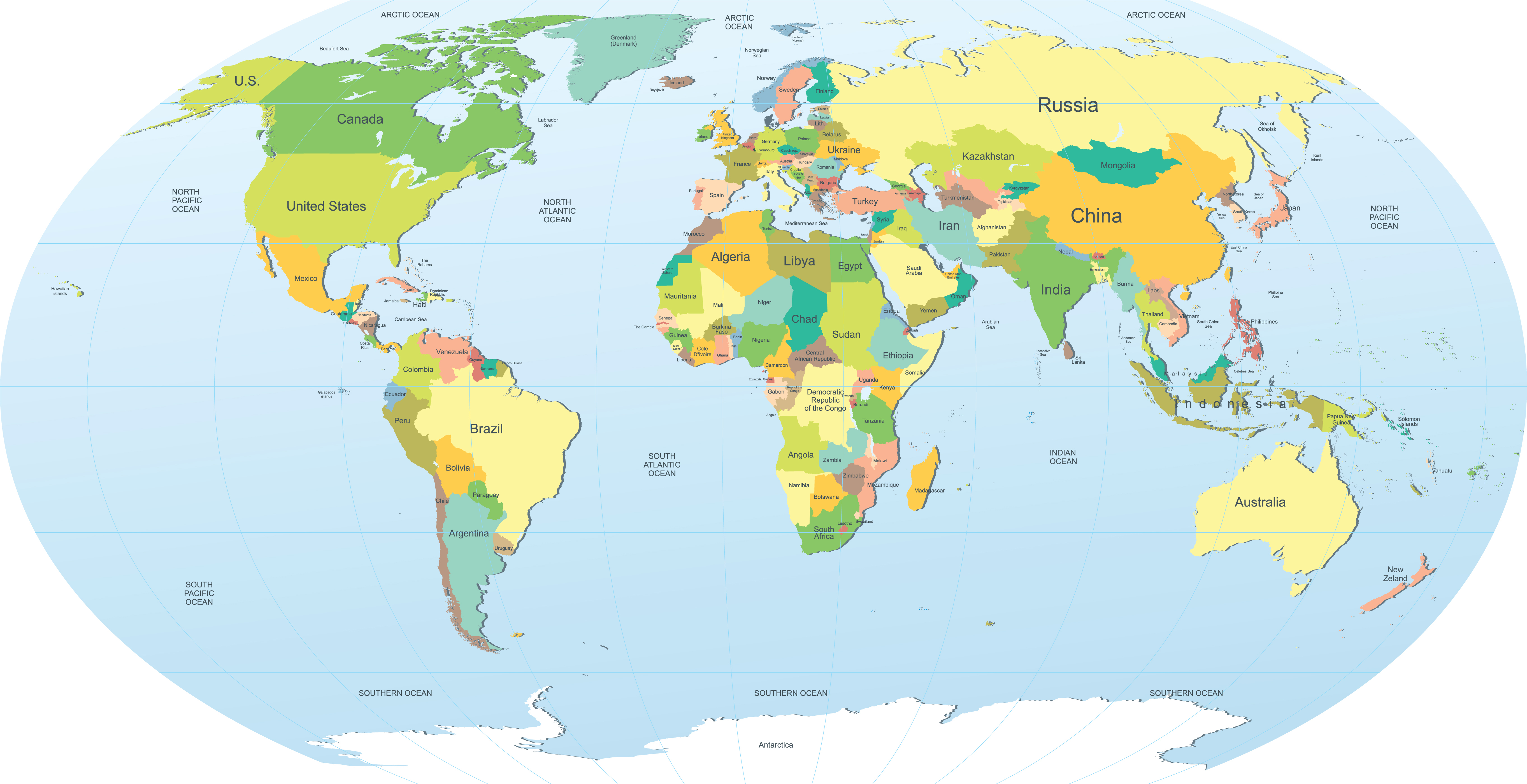 Detail World Map Hd Download Nomer 29