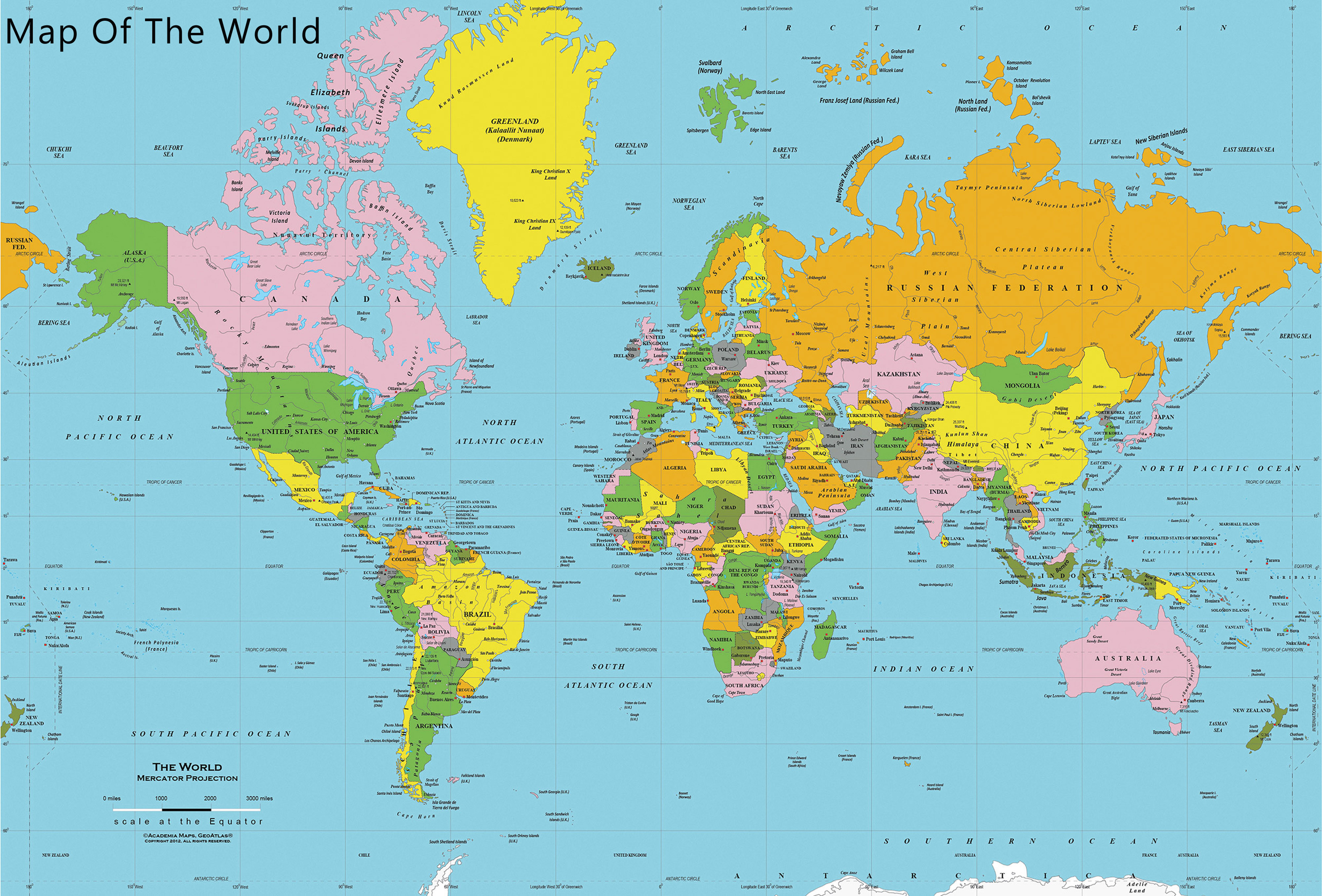 Detail World Map Hd Picture Nomer 8