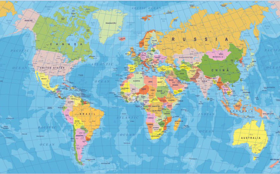 Detail World Map Hd Wallpaper Nomer 17