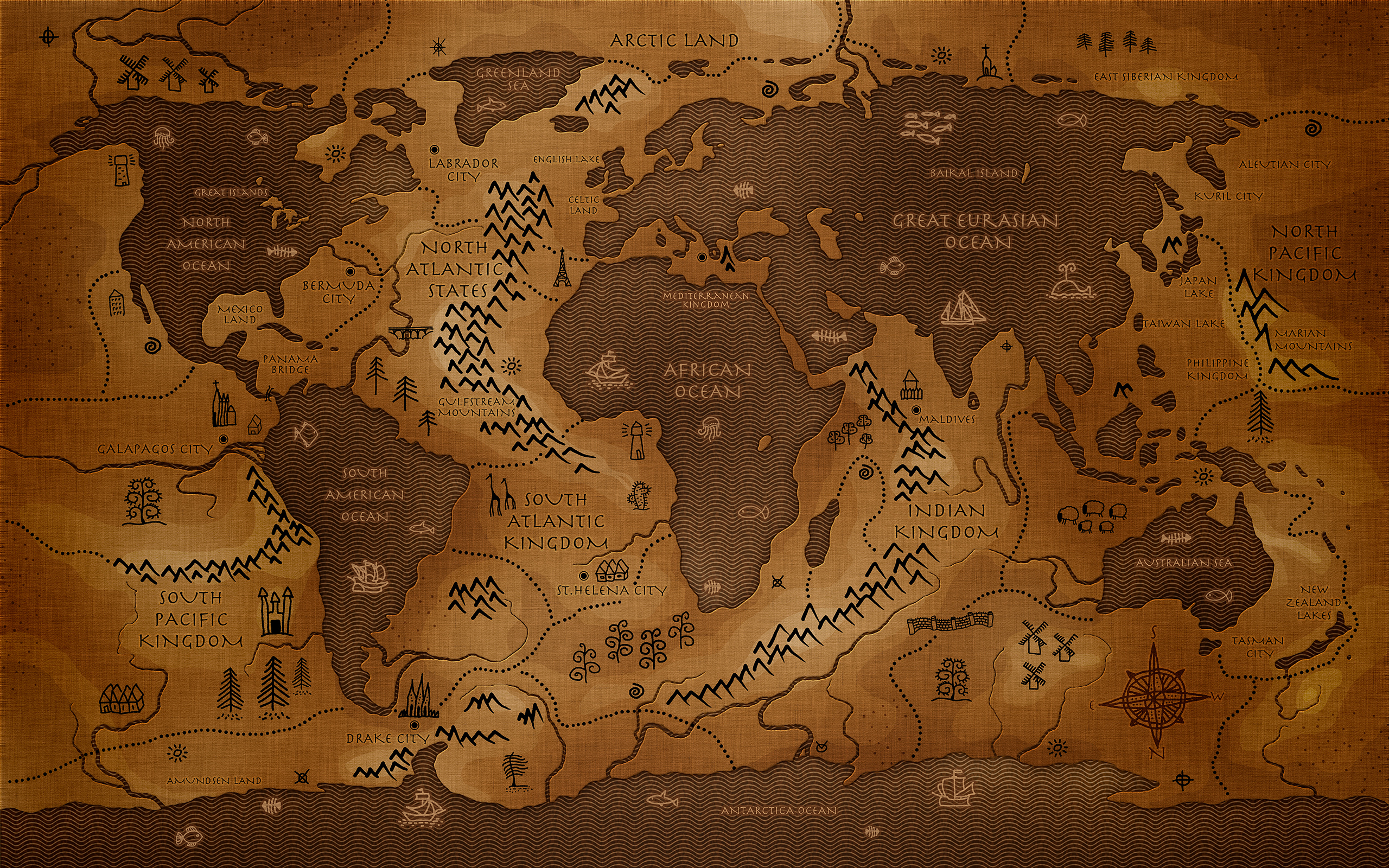 Detail World Map Hd Wallpaper Nomer 25