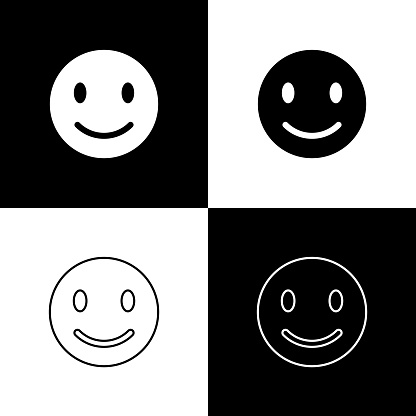 Detail Smiley Face Emoticon Hitam Putih Nomer 31