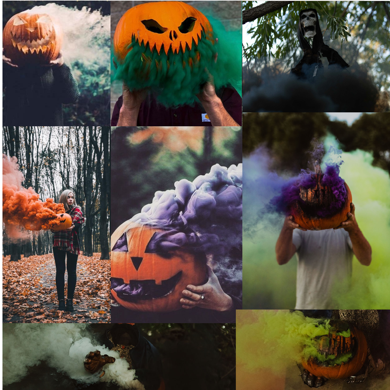 Detail Smoke Bomb Pumpkin Photography Nomer 14