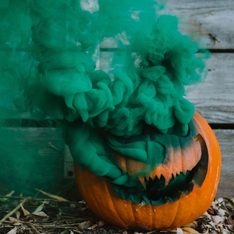 Detail Smoke Bomb Pumpkin Photography Nomer 18