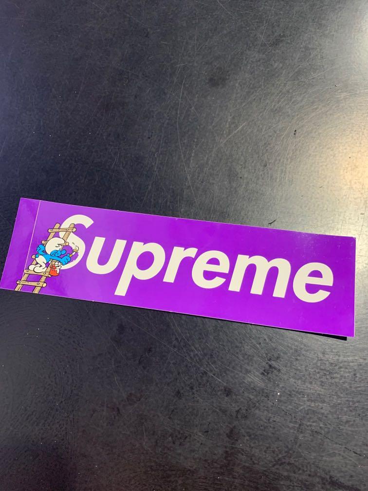 Detail Smurf Box Logo Sticker Nomer 25