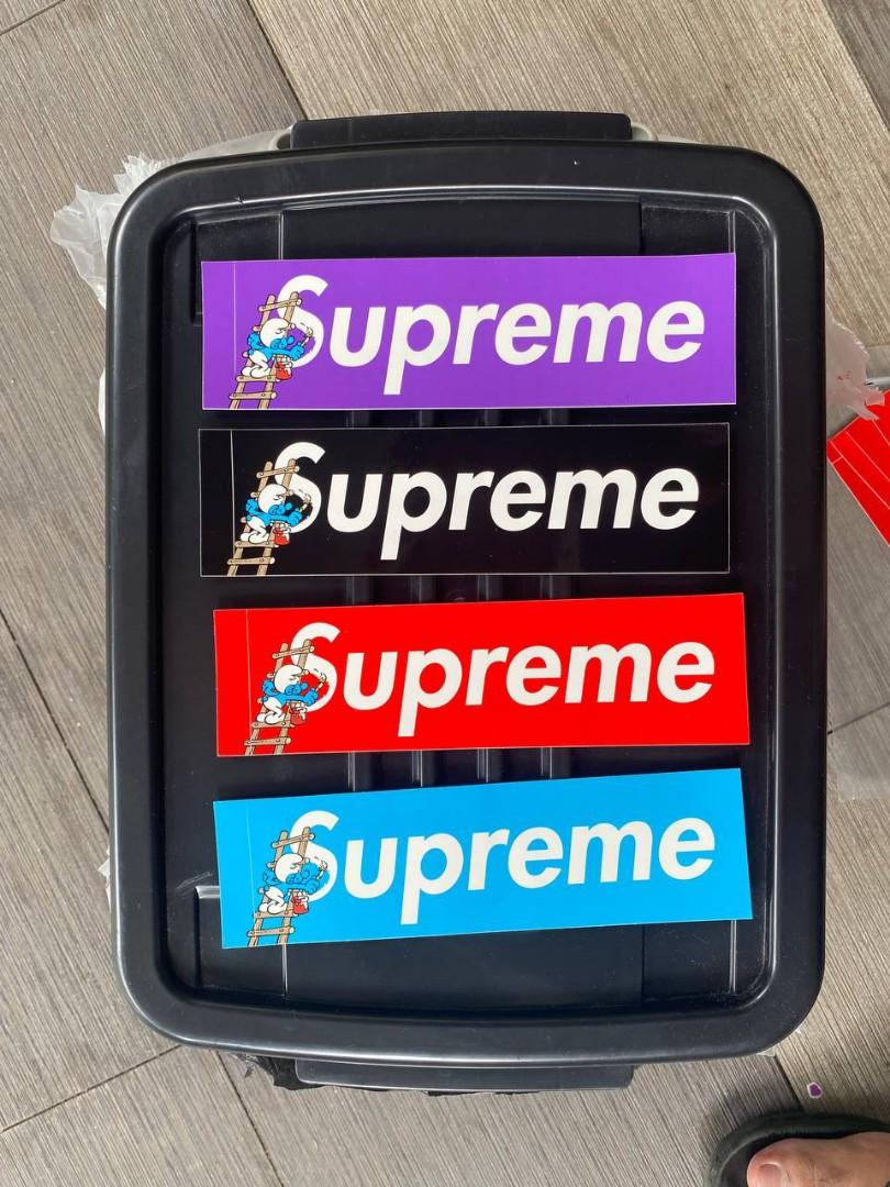 Detail Smurf Box Logo Sticker Nomer 43