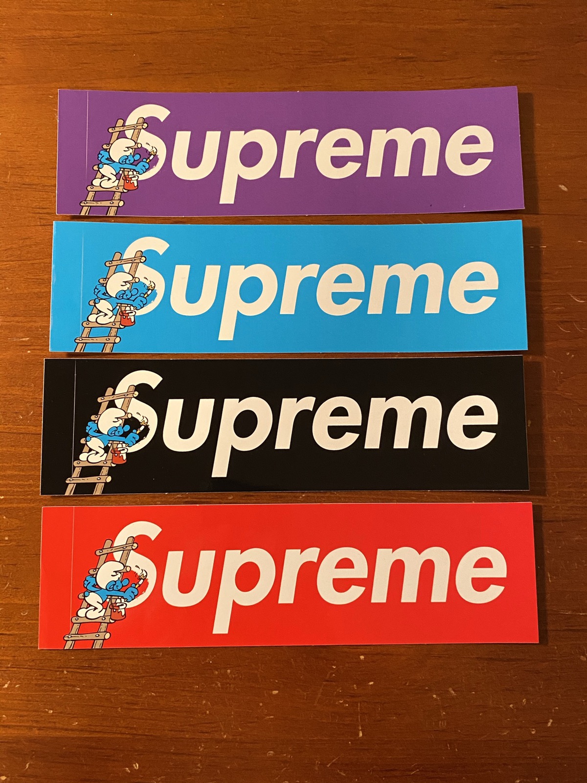 Detail Smurf Box Logo Sticker Nomer 6